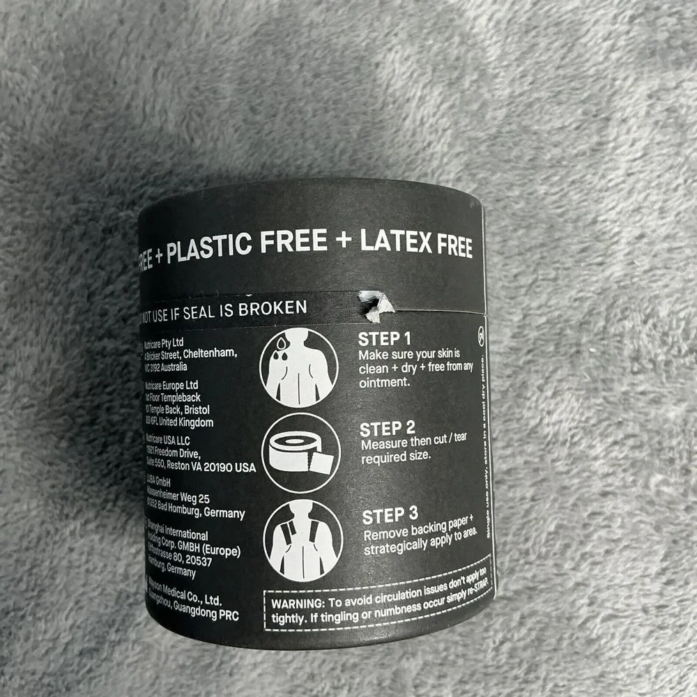 Athletic Body Tape Strap Black Bamboo‎ Body Tape 5.5 Yards 1 Roll By Patch